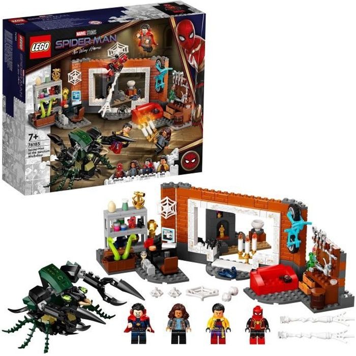 LEGO® 76185 Marvel Spider-Man dans l’Atelier du Saint des Saints Jouet pour Enfants +7 ans Figurines Dr Strange et Monstre