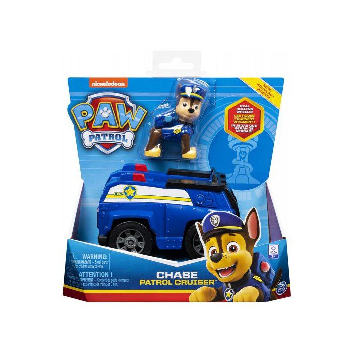 Pat Patrouille Chien Chase Et Son Camion de Police - Fourgon - Vehicule - Voiture - Figurine Chien Policier - Paw Patrol