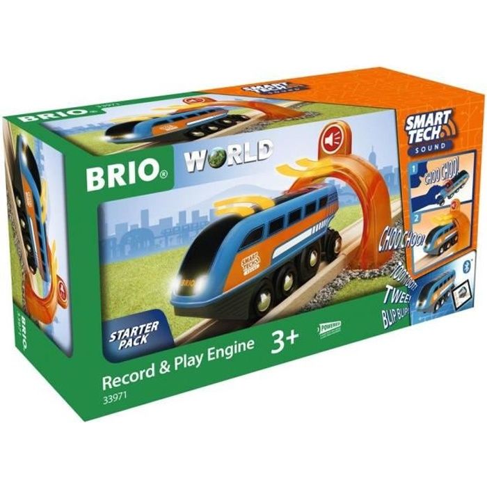Locomotive à Enregistreur vocal Smart Tech Sound - BRIO - Circuit de train en bois - Mixte - Dès 3 ans