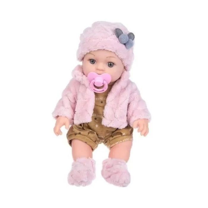 Poupée réaliste Poupée bébé interactive de 12 poucesJouet mignon pour nouveau-né Cadeau compagnon de jeu