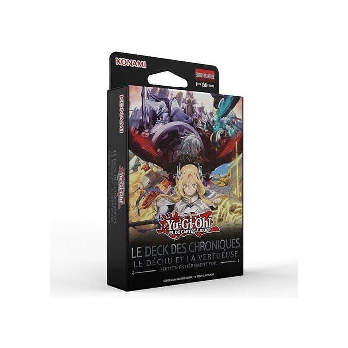 Deck Les Chroniques - KONAMI - Yu-Gi-Oh! - Le Déchu et la Vertueuse - 51 cartes - À partir de 6 ans