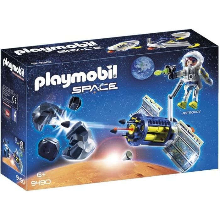 PLAYMOBIL - 9490 - Space - Spationaute avec satellite et météorite