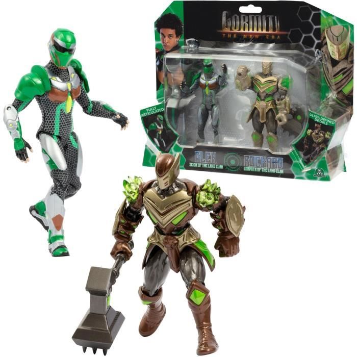 Coffret figurines - GORMITI - Scion et Gormiti associé Terre - Glen et Rockard - 15 cm - À partir de 4 ans - GRV193