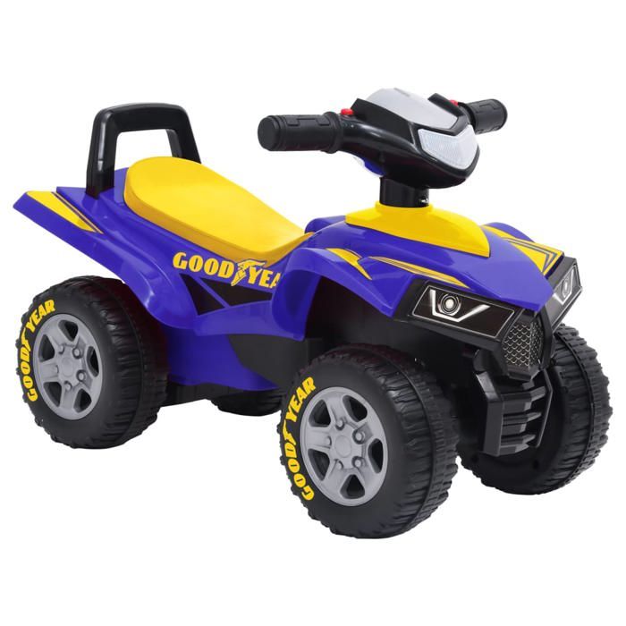 Voiture à enfourcher - VIDAXL - Good Year - Bleu - 4 roues - 18-36 mois
