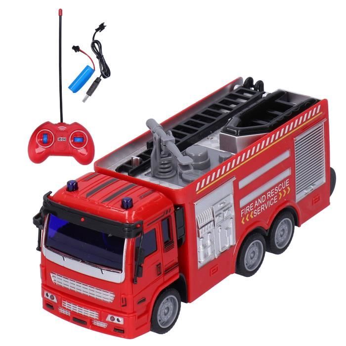Cocosity Jouet Camion de Pompiers Modèle Télécommandé avec Lumières et Sons
