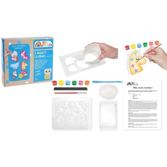 Kit de création de magnets Licorne - Loisir Créatif - MAIN DARTISTE - Dès 5 ans