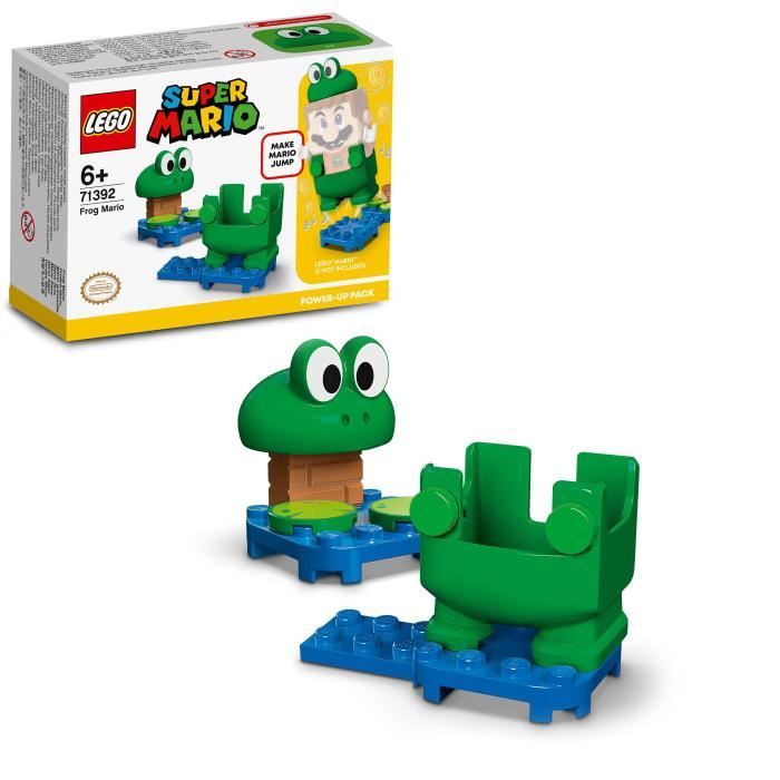 LEGO® 71392 Super Mario Pack de Puissance Mario Grenouille Jouet à Collectionner Cadeau pour Garçons et Filles