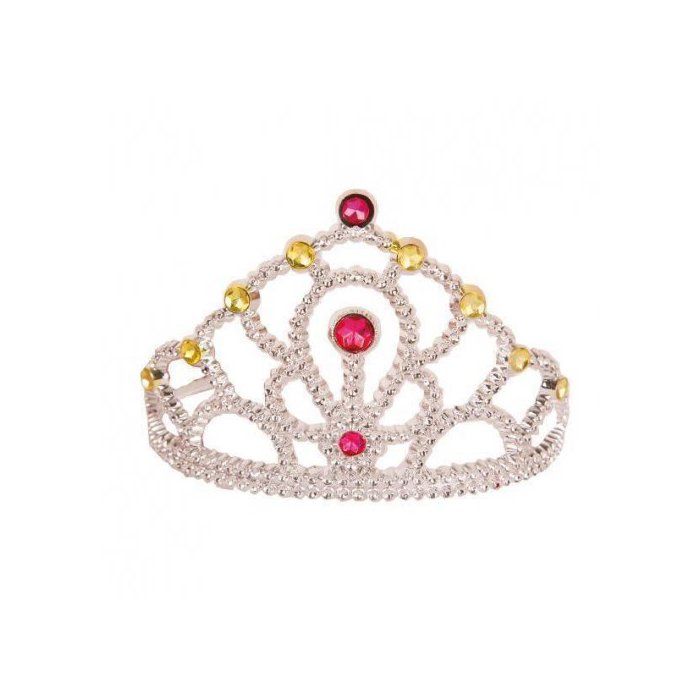 Couronne De Princesse Argentee - Reine - Accessoire Costume / Deguisement Fille - Taille Unique Enfant
