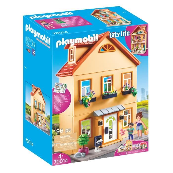 Maison de ville PLAYMOBIL - City Life - Personnalisation - 196 pièces