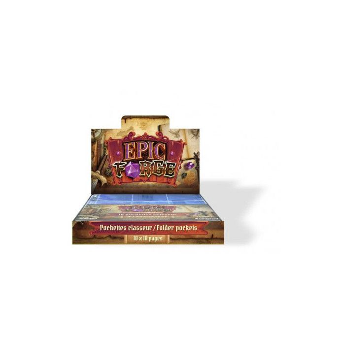 Display avec 10 packs de 10 feuilles rangement cartes pour classeur (Carte Pokemon etc.)