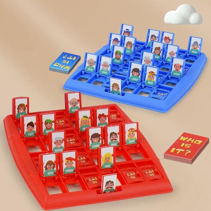 Jeu de société coule pour enfants et adultes jeu de table devinez qui je suis entraînement de la mémoire famille
