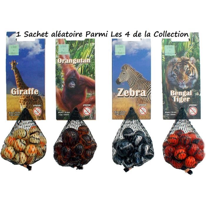 Billes - Animal K - Sachet de 20 billes + 1 calot - Mixte - À partir de 4 ans - Extérieur