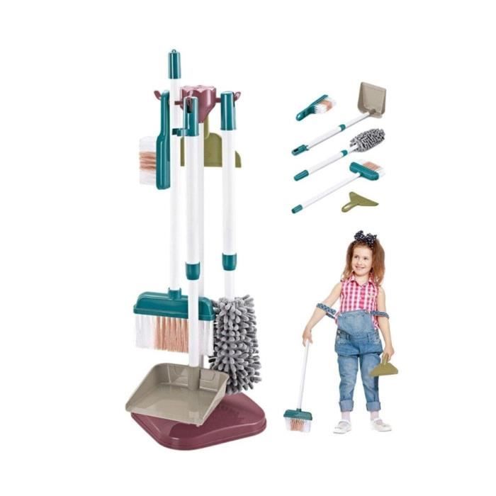 8pcs Ensemble De Nettoyage Pour Enfants Pour Les Tout-petits Ensemble De Jeu De Simulation De Ménage Kit De Balai Pour Enfants