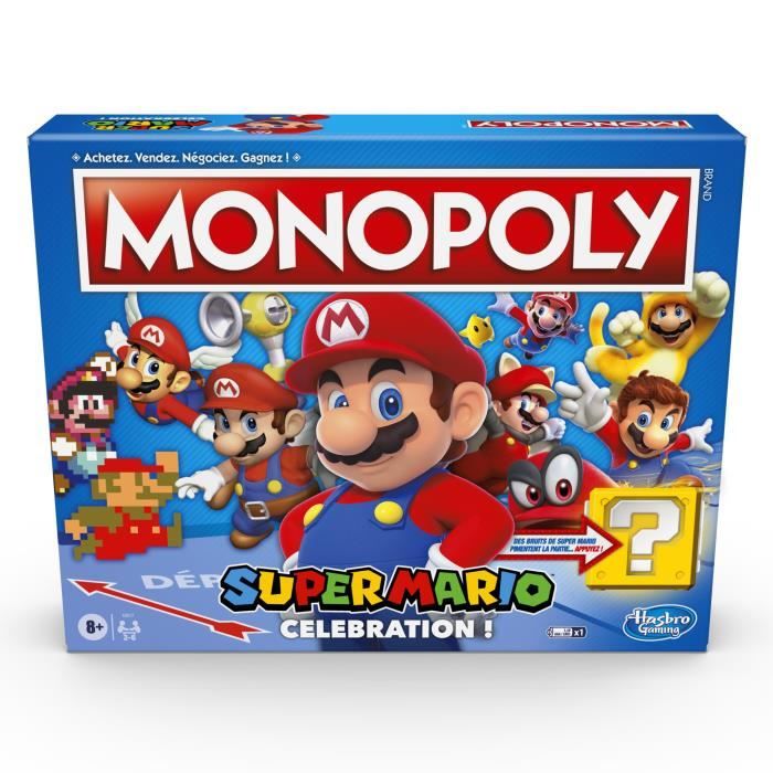 MONOPOLY Super Mario Celebration jeu de societe pour enfants jeu de plateau à partir de 8 ans version francaise