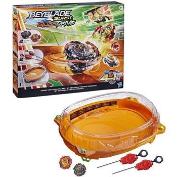 BEYBLADE - Burst QuadDrive - Set de combat Cosmic Vector - arène Beystadium, 2 toupies et 2 lanceurs, à partir de 8 ans