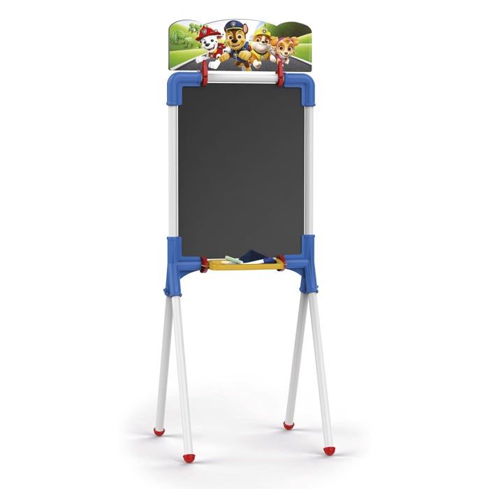 Tableau enfant - Chicos - 53023 - Réversible - 10 craies incluses - Hauteur 98 cm