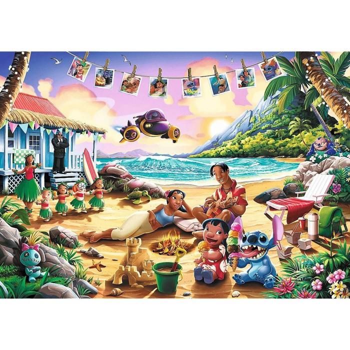 Puzzle 1000 pièces - Disney - Lilo & Stitch - 1000 pièces - 683 x 48 cm - Made in Europe