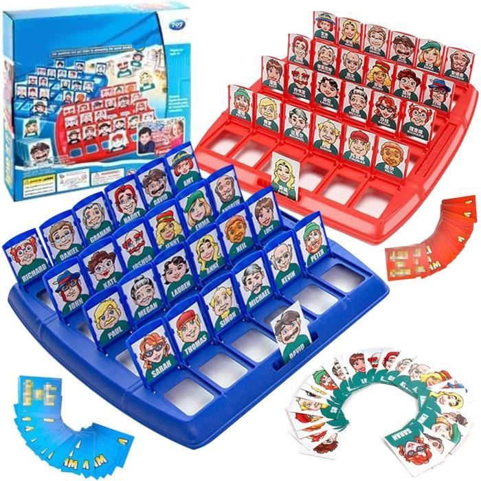 Jeu de société - Qui Est-Ce - 2 plateaux - 96 cartes - Enfant - Mixte