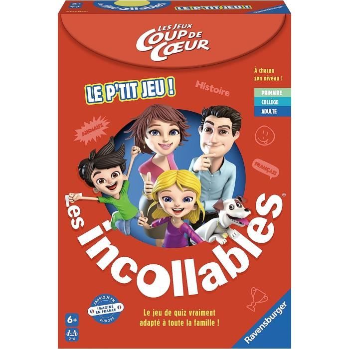 Jeu de quiz et défis Le ptit jeu des Incollables - Ravensburger
