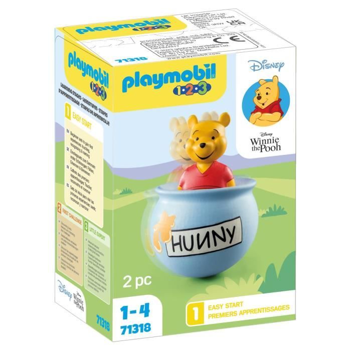 PLAYMOBIL 1.2.3 71318 Winnie lourson et culbuto pot de miel Disney Pour les tout-petits 18-36 mois