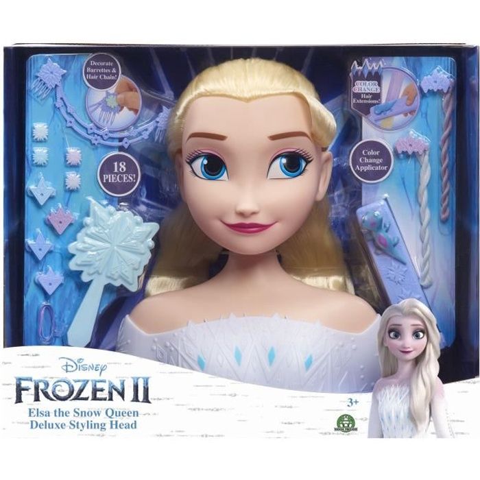 Tête à Coiffer Deluxe La Reine des Neiges 2 - Elsa - Disney Princesses