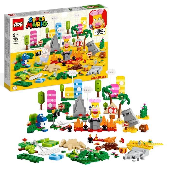 LEGO® Super Mario 71418 Set La boîte à Outils Créative Jouet Enfants 6 Ans avec Figurines