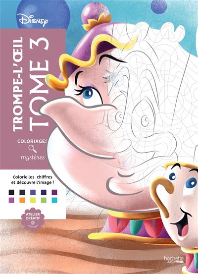 Coloriages mystères Disney - Trompe l'oeil Tome 3 - Eugénie Varone - Hachette Heroes