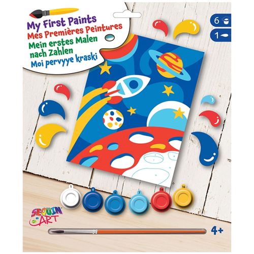 Kit Peinture par numéros enfant - Mission Galaxy - A partir de 4 ans