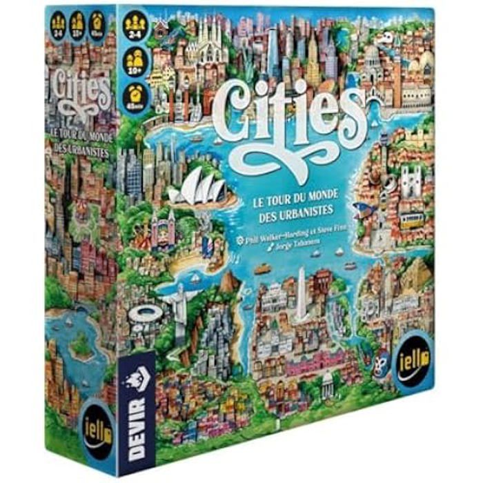 Jeu de Société - IELLO - Cities - 2-4 joueurs - À partir de 10 ans - Version française