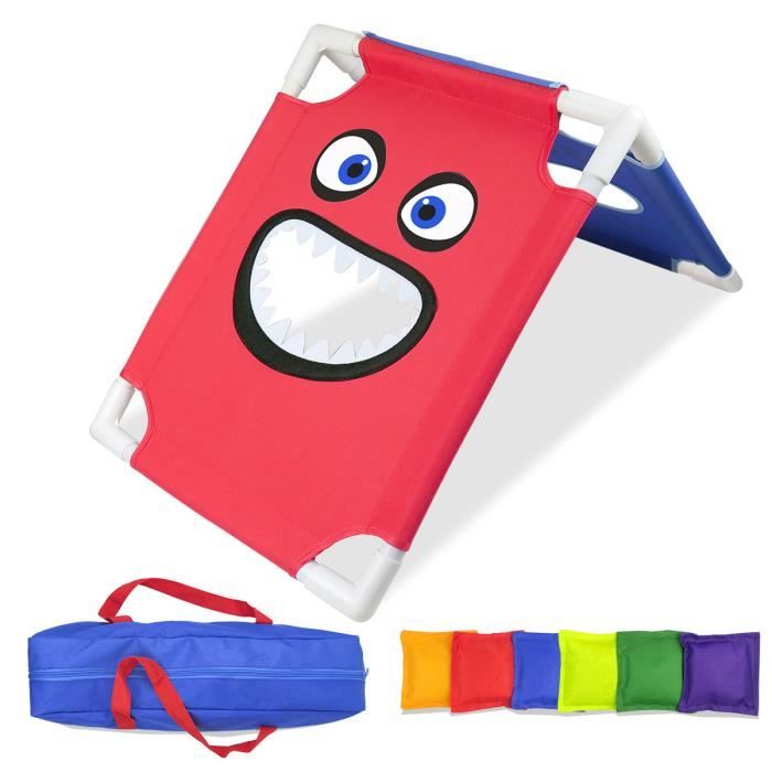 Jeu de cible de sac de sable - LECOO - Entraînement extérieur - Rouge - Mixte - 4 ans et plus