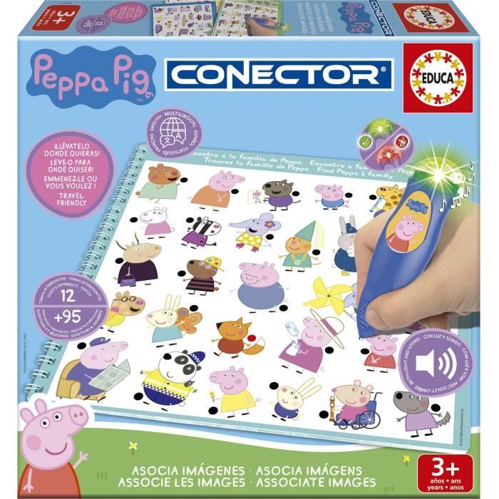 Conector Junior - Jeu éducatif électronique - EDUCA - Peppa Pig - Apprentissage interactif - Dès 3 ans