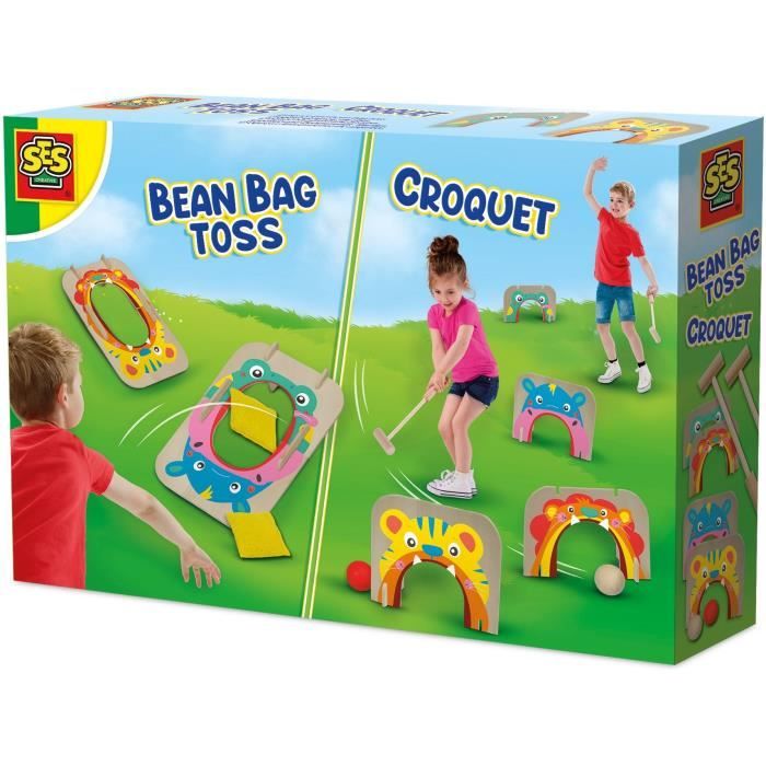 Jeu de croquet et lancer de sacs - SES CREATIVE - Jeu 2-en-1