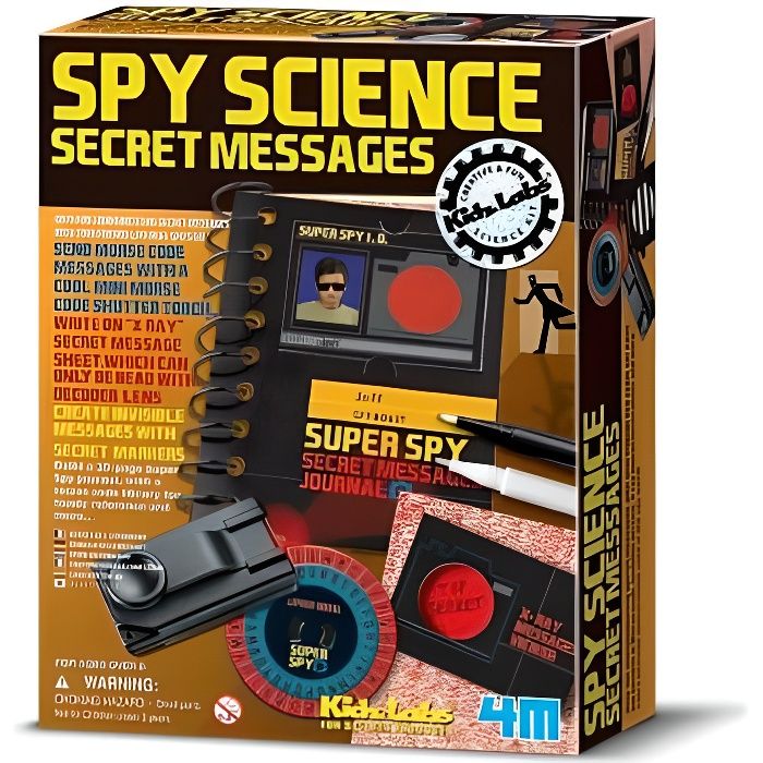 Kit despionnage - Spy Gear - Message secret - Pour enfant de 8 ans et plus