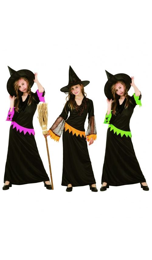 Costume d'Apprentie Sorcière avec Chapeau - 7/9 Ans