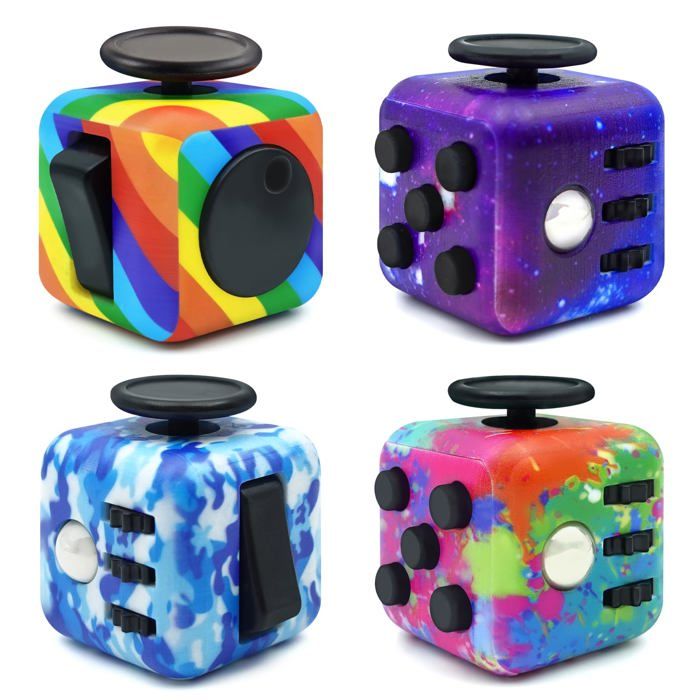 Jouet anti-stress - KZQ - Rubiks Cube - Rotation infinie - Matériaux écologiques - Design portable