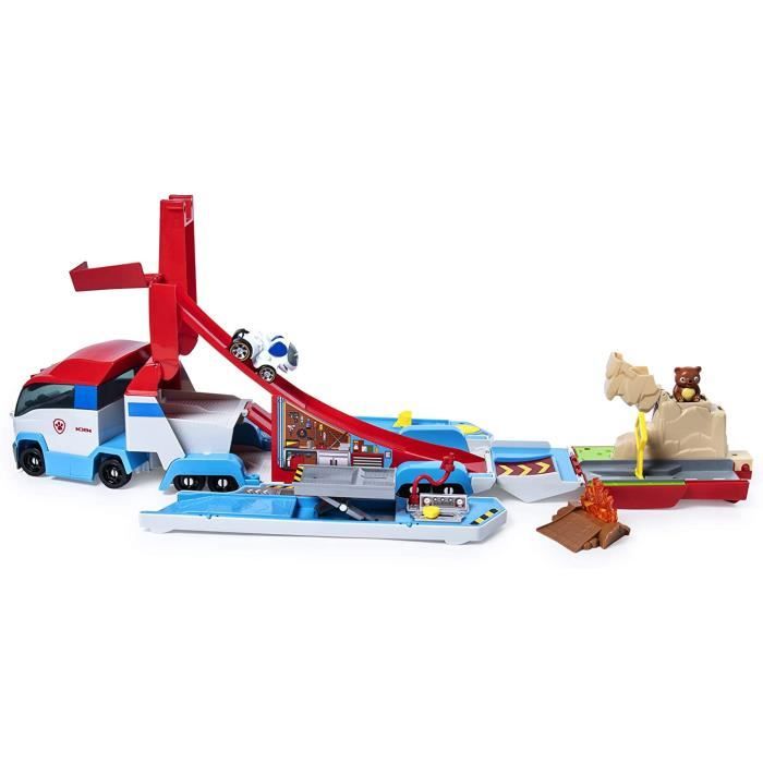 Jouet Camion - PAW PATROL - Pat Patrouille 2 en 1 - Métal - Rouge - Circuit inclus