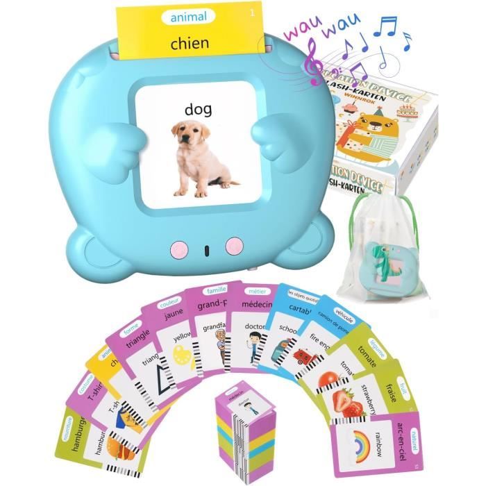 Cartes éducatives - Montessori - Français - 112 cartes - 224 mots - Jouet sensoriel