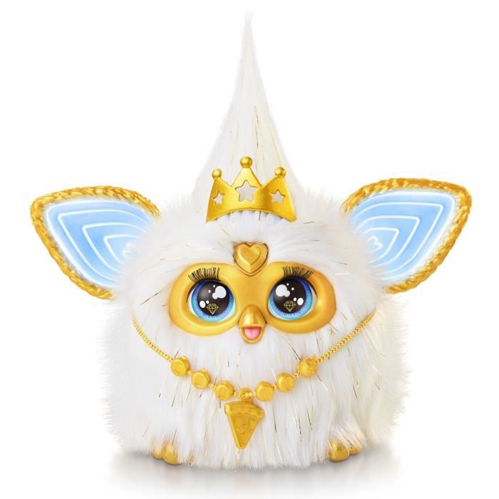 Furby Éclat doré peluche activée par la voix brille dans le noir jouets interactifs dès 6 ans