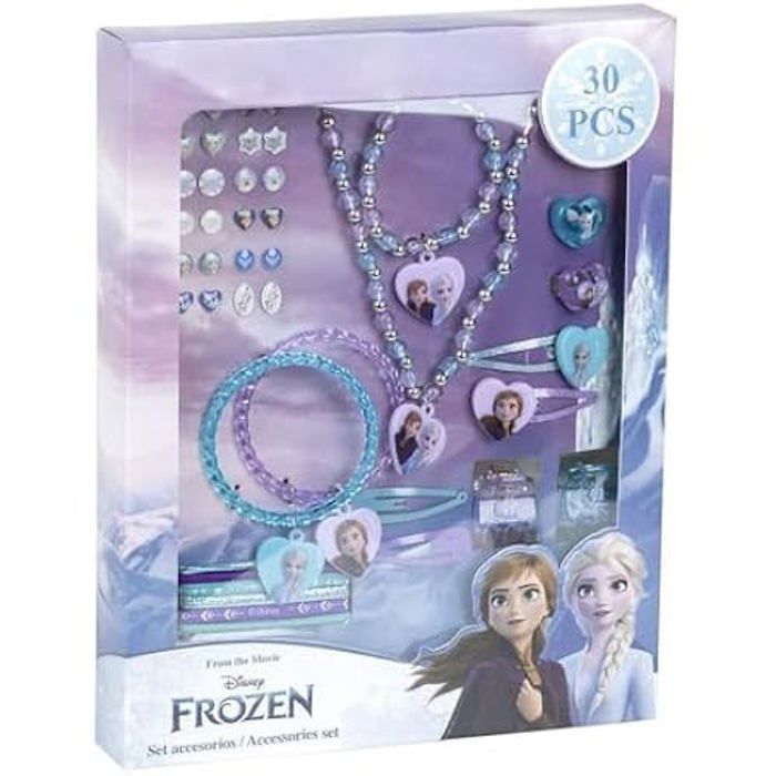 Set de beauté - DISNEY FROZEN - La Reine des Neiges - 30 pièces - Multicolore - Pour enfants à partir de 3 ans