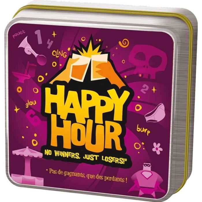 Cocktail Games  Happy Hour  Jeu de société  À partir de 18 ans  3 à 10 joueurs  30 minutes