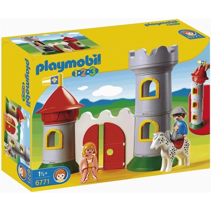 Playmobil - Château Avec Couple Princier - Modulable - Pour Bébé dès 12 mois