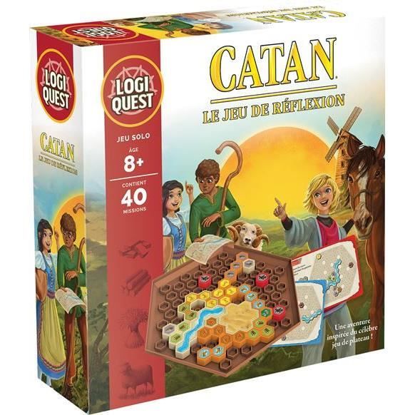 Jeu de société - ASMODEE - Logiquest Catan - Jeu de réflexion - À partir de 8 ans - 1 joueur