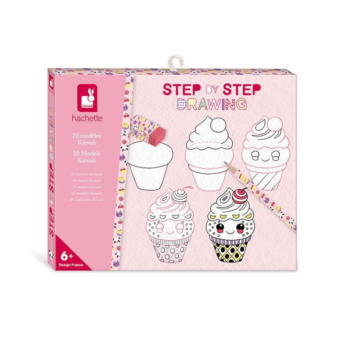 Step by Step Drawing - Apprendre à dessiner - 20 Modèles Kawaii - Kit Dessin Enfant - Apprentissage Dessin – Dès 6 ans