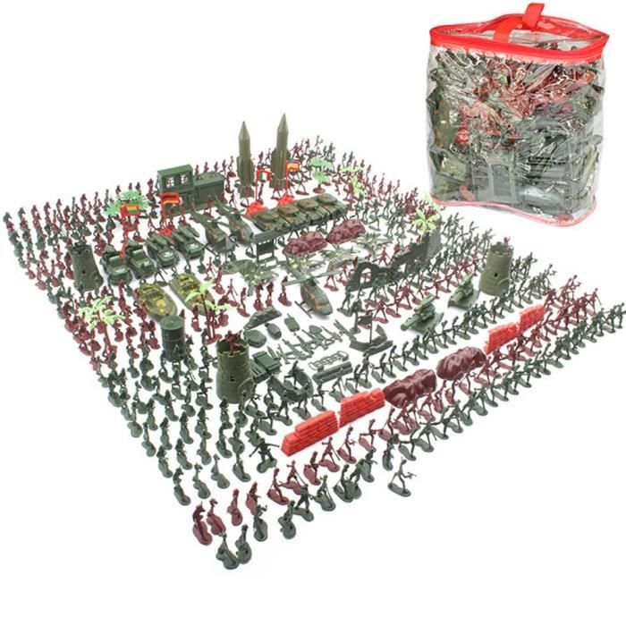 Jouet - SALUTUYA - Mini soldat - 450 mini soldats - 69 accessoires - Pour enfants à partir de 3 ans