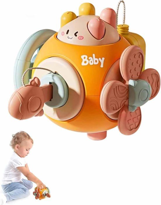 Jouet dactivité - KCVV - Busy Cube 6 en 1 - Volant simulé - Matériau ABS - Pour bébés 1-3 ans