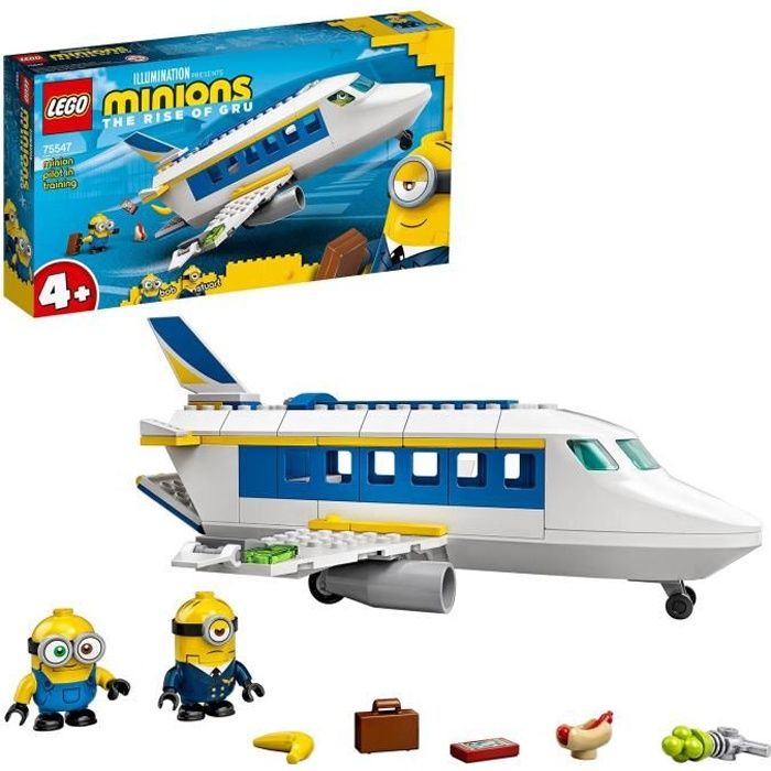 LEGO® 75547 Minions Pilote Minion aux commandes Kit de construction dun jouet avion avec Bob et Stuart 4 ans et plus