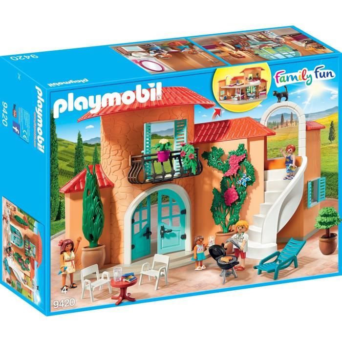 PLAYMOBIL - Villa de vacances - Family Fun - 97 pièces - Mixte - A partir de 4 ans