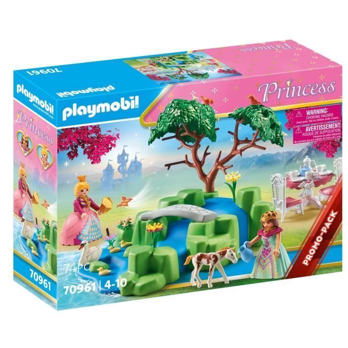PLAYMOBIL - 70961 - Princesses - Pique-nique royal - 74 pièces - Cascade et accessoires