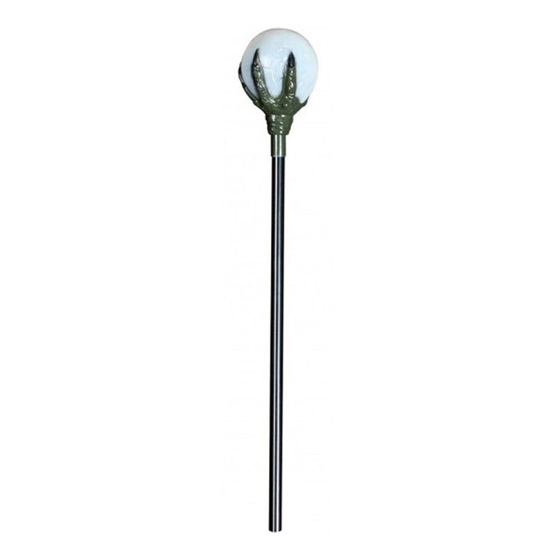 Baton de magicien avec boule de cristal - Accessoire de déguisement Halloween pour enfant et adulte