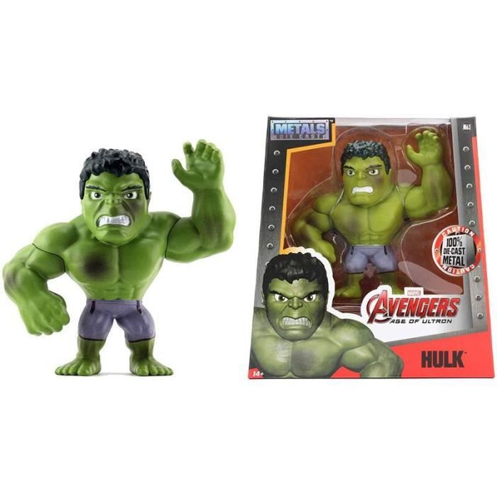 Figurine Hulk en métal 15cm - Marvel - Collectionnez dautres héros - Pour enfants à partir de 8 ans